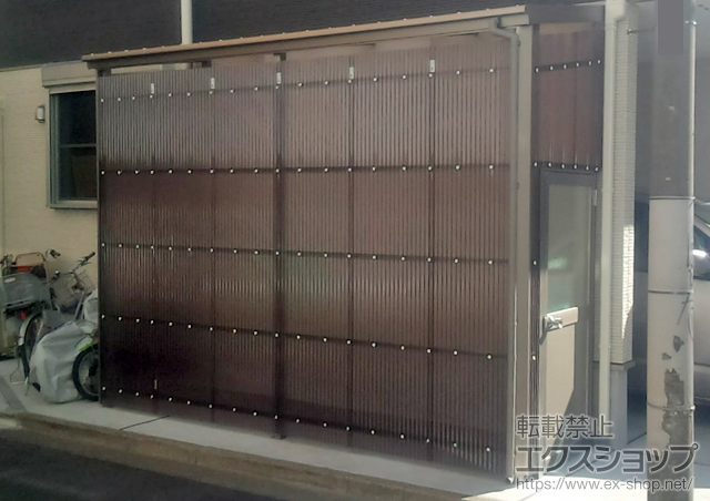 東京都世田谷区のLIXIL リクシル（トステム）のストックヤード フリーヤード ドアタイプ 積雪〜20cm対応 施工例