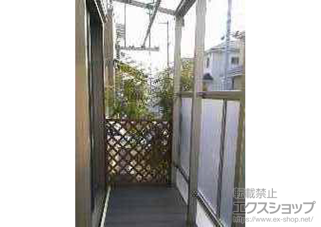 大阪府豊中市ののテラス屋根 ヴェクターテラス F型 テラスタイプ 単体 積雪〜20cm対応 施工例