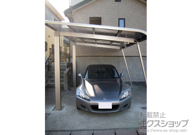 宮城県仙台市のLIXIL リクシル（トステム）のカーポート レガーナポートシグマIII 積雪〜20cm対応＋レガーナポートシグマIII 着脱式サポート 施工例