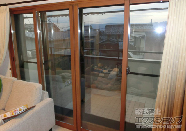 岐阜県養老郡養老町のの二重窓（内窓） インプラス ダストバリア仕様 引違い窓 4枚建 施工例