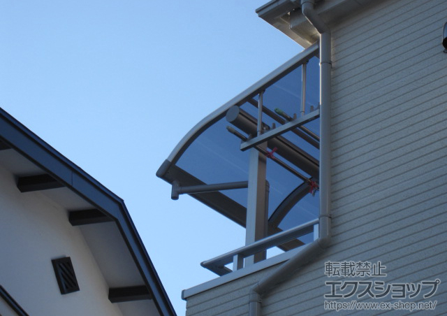 埼玉県所沢市ののバルコニー・ベランダ屋根 プレシオステラス R型 屋根タイプ 単体 積雪〜20cm対応 施工例