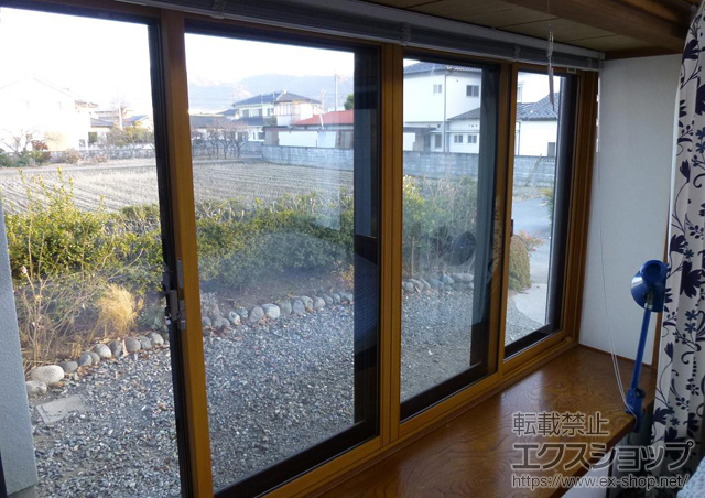 山梨県中央市のの二重窓（内窓） インプラス ダストバリア仕様 引違い窓 2枚建 施工例