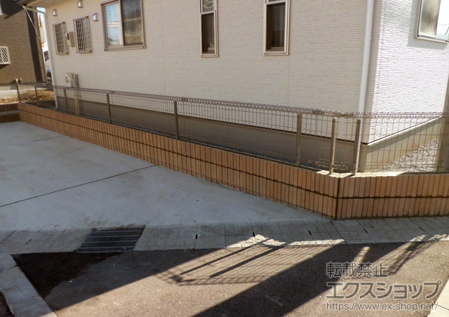 栃木県宇都宮市ののフェンス・柵 ハイグリッドフェンス11型 施工例