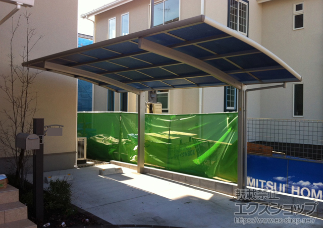 茨城県つくば市ののカーポート レイナポート 積雪〜20cm対応 施工例