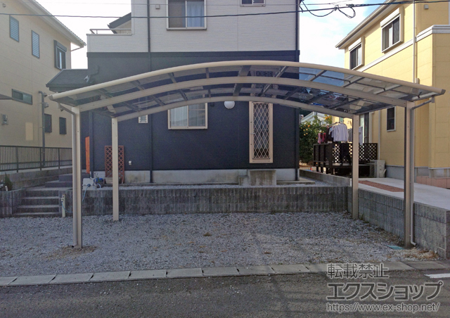 宮崎県日南市ののカーポート レイナツインポート 積雪〜20cm対応 施工例