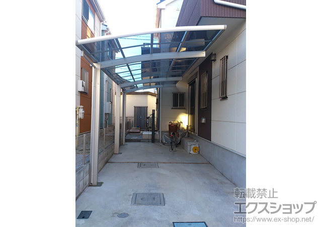 東京都小平市ののカーポート レイナポート 延長 積雪〜20cm対応 施工例
