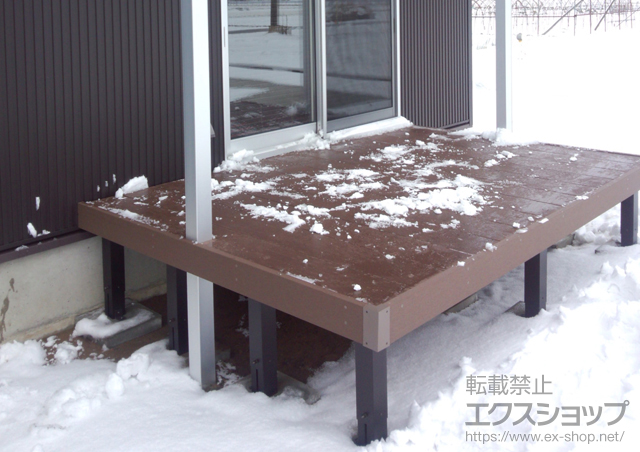 新潟県新潟市ののウッドデッキ リウッドデッキ200 施工例