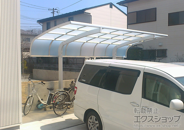 宮城県黒川郡富谷町のLIXIL リクシル（トステム）のカーポート テールポートシグマIII 積雪〜30cm対応 施工例