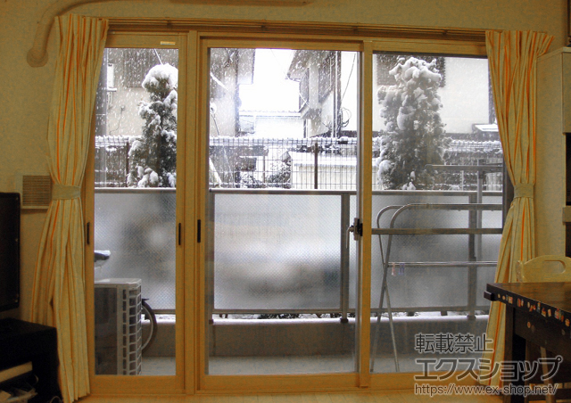 東京都練馬区のの二重窓（内窓） プラマードU 引違い窓 2枚建 施工例