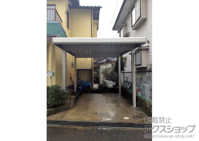 京都府舞鶴市ののカーポート ジーポートneo 積雪100cmＡタイプ 4本柱 積雪〜100cm対応 施工例