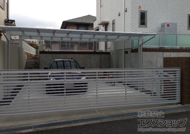 大阪府豊中市ののカーポート エフルージュ ツイン 積雪〜20cm対応 施工例