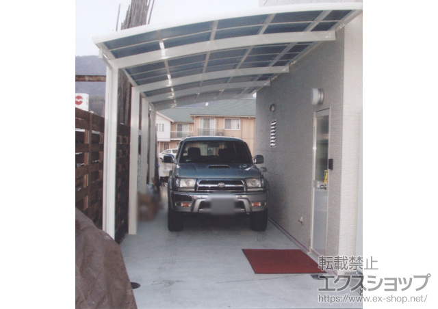 香川県高松市ののカーポート レイナベーカポート 縦連棟 積雪〜20cm対応 施工例