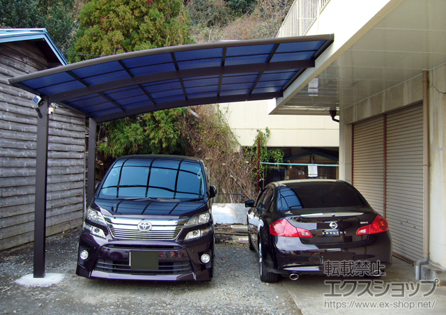 福島県いわき市ののカーポート レイナベーカポート 積雪〜20cm対応 施工例