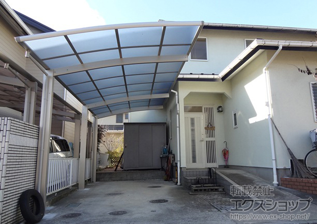 埼玉県川越市ののカーポート レイナポート 延長 積雪〜20cm対応 施工例