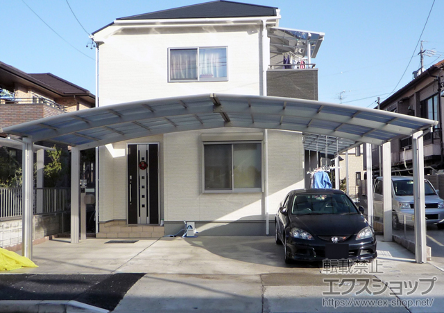 愛知県名古屋市ののカーポート レイナトリプルポート 積雪〜20cm対応 施工例