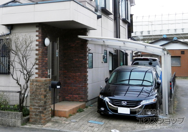 東京都八王子市ののカーポート レイナポート 延長 積雪〜20cm対応 施工例