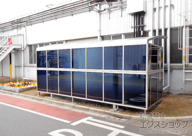 神奈川県伊勢原市ののカーポート レイナポート 積雪〜20cm対応+レイナポート用　サイドパネル+屋根ふき補強材部品 施工例