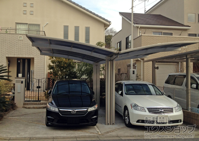 千葉県千葉市ののカーポート プレシオスポート Y合掌 積雪〜20cm対応 施工例