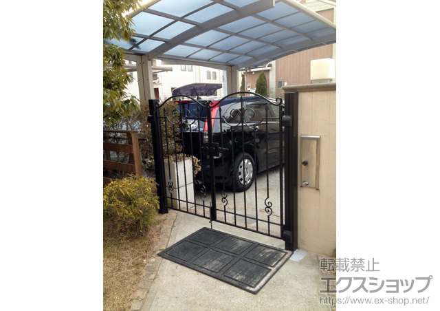 千葉県千葉市のの門扉 トラディシオン門扉1型 両開き仕様 施工例