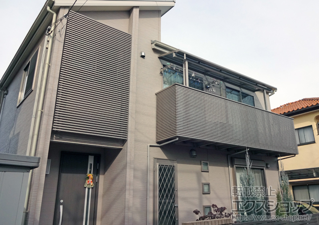 埼玉県富士見市のLIXIL リクシル（トステム）のバルコニー・ベランダ屋根 ライザーテラスII F型 屋根タイプ 単体 積雪〜20cm対応 施工例