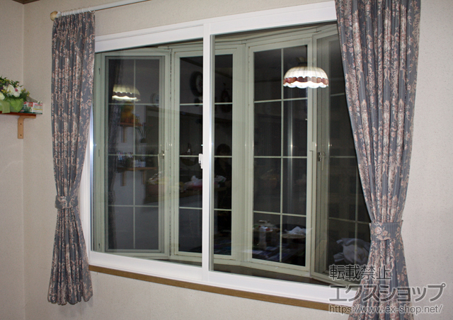 山口県周南市のの二重窓（内窓） プラマードU 引違い窓 2枚建 施工例