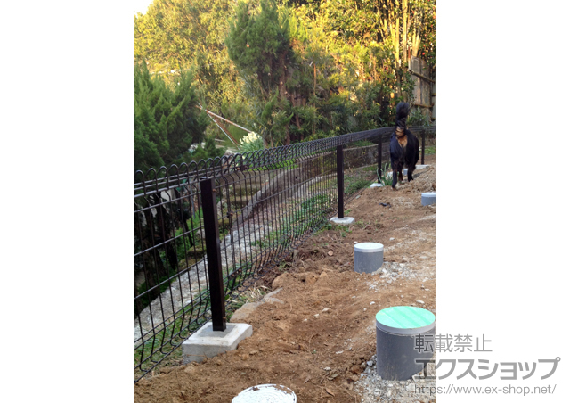 静岡県賀茂郡河津町ののフェンス・柵 メッシュフェンス G10-R 施工例