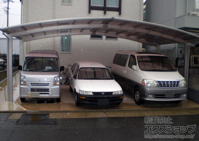 愛知県名古屋市ののカーポート レイナトリプルポート 積雪〜20cm対応 施工例