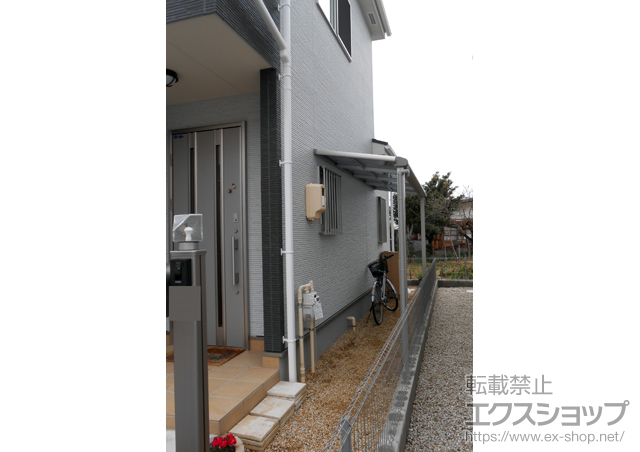 三重県津市ののテラス屋根 ヴェクターテラス F型 テラスタイプ 単体 積雪〜20cm対応 施工例