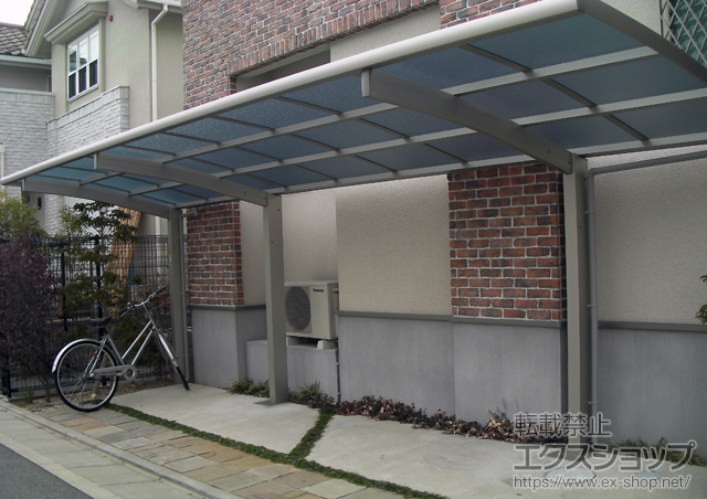 京都府八幡市ののカーポート レイナポート 延長　積雪〜20cm対応 施工例