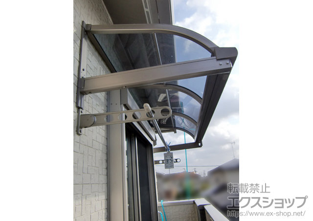 千葉県市原市のLIXIL リクシル（トステム）のバルコニー・ベランダ屋根 ライザーテラスII R型 ルーフタイプ 単体 積雪〜20cm対応 施工例