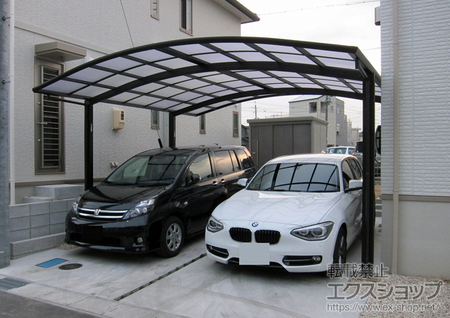 愛知県知立市ののカーポート プレシオスポート ワイド 積雪〜20cm対応 施工例