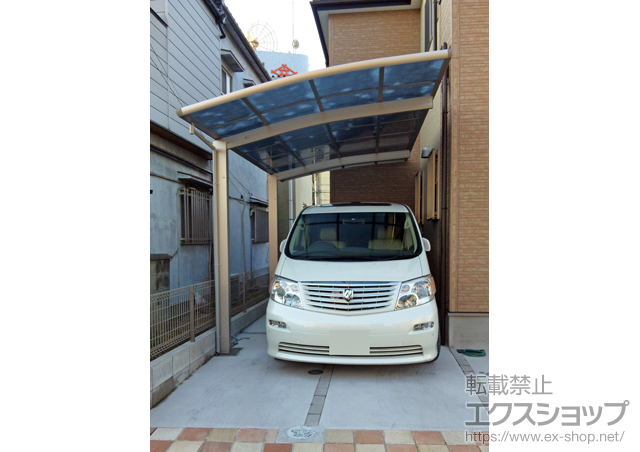 大阪府東大阪市ののカーポート レイナポート 積雪〜20cm対応 施工例