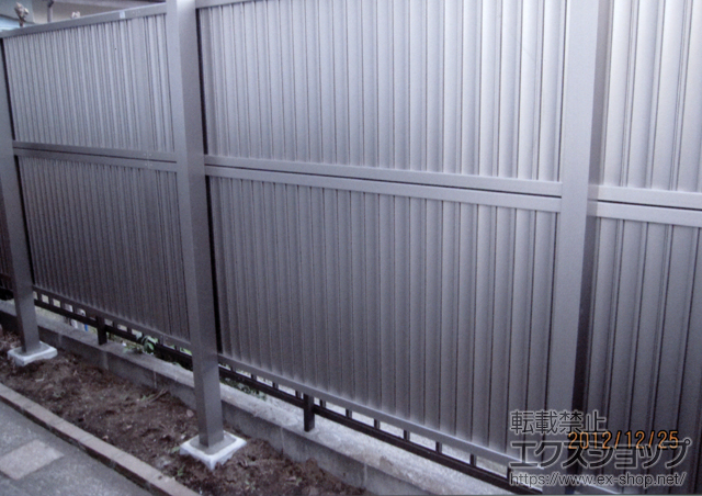 神奈川県横浜市ののフェンス・柵 プリレオR6型フェンス 多段柱施工 施工例