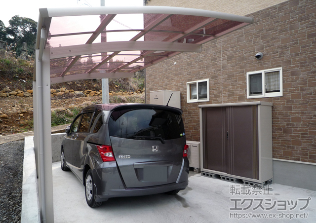 長崎県佐世保市ののカーポート レイナポート 積雪〜20cm対応 施工例