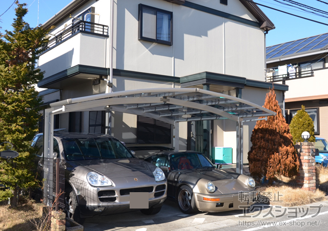 千葉県成田市ののカーポート レイナポート M合掌 積雪〜20cm対応 施工例