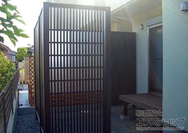 東京都八王子市ののフェンス・柵 プラスGスクリーン フレームレス仕様 施工例