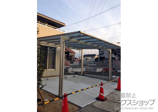 愛知県春日井市ののカーポート エフルージュ ツイン 積雪〜20cm対応 施工例