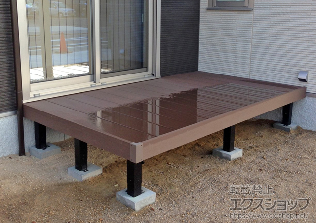 愛知県春日井市ののストックヤード リウッドデッキ200 単体 施工例