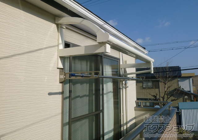 愛知県岡崎市ののバルコニー・ベランダ屋根 ヴェクターテラス R型 ルーフタイプ 単体 積雪〜20cm対応 施工例