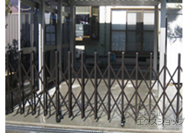 石川県白山市ののカーゲート トリップゲート PC型 ノンレール 片開き 32S 施工例