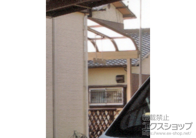 福岡県行橋市のLIXIL リクシル（トステム）のテラス屋根 ライザーテラスII R型 テラスタイプ 単体 積雪〜20cm対応 施工例