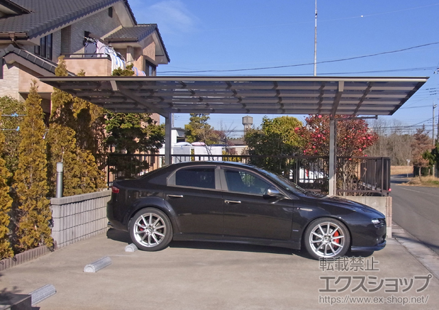 茨城県神栖市ののカーポート アーキフィットプラス 積雪〜20cm対応 施工例