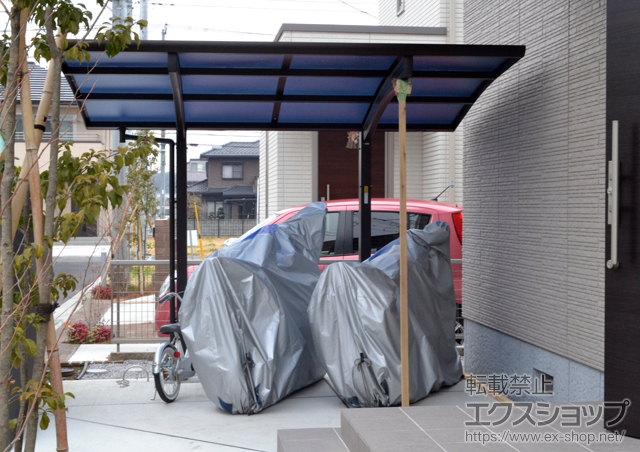 埼玉県深谷市ののサイクルポート・駐輪場 レイナポート ミニ 積雪〜20cm対応 施工例