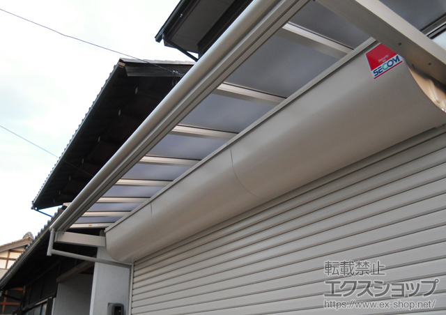 岐阜県郡上市ののバルコニー・ベランダ屋根 ヴェクターテラス F型 1500 ルーフタイプ 単体 積雪〜50cm対応 施工例