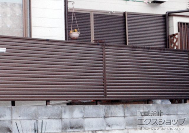 神奈川県茅ヶ崎市ののフェンス・柵 レスティナフェンス5型 自由柱施工 施工例