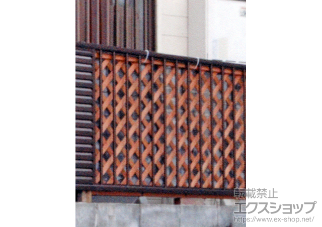 神奈川県茅ヶ崎市ののフェンス・柵 レスティナフェンス21型 自由柱施工 施工例