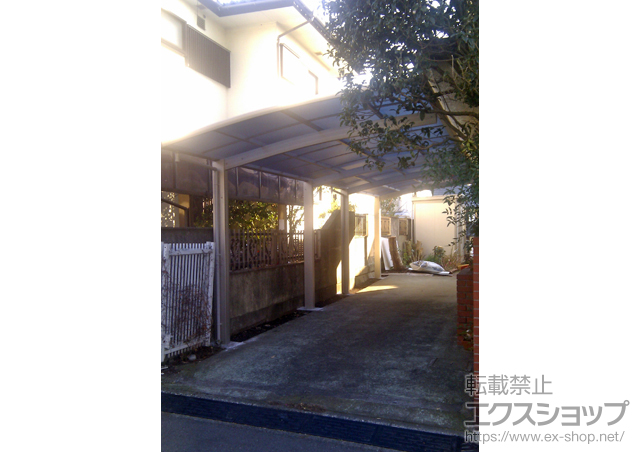 神奈川県藤沢市ののカーポート プレシオスポート 縦連棟 積雪〜20cm対応 施工例