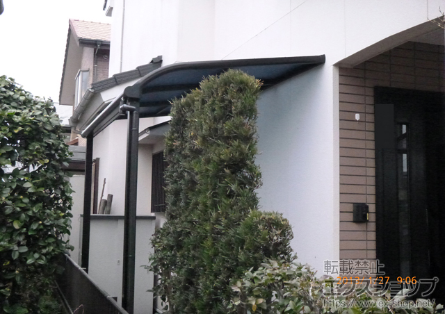 鹿児島県鹿児島市ののバルコニー・ベランダ屋根 プレシオステラス R型 屋根タイプ 単体 積雪〜20cm対応 施工例