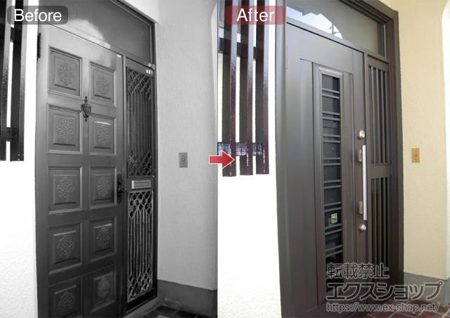 �_�ސ쌧���s��LIXIL ���N�V���i�g�X�e���j�̌��փh�A ���V�F���g H1�^ �̕��^�C�v(�A���~�F)�@�Б������}�t�^�C�v �{�H��