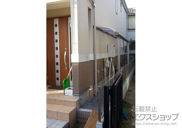 東京都練馬区ののテラス屋根 プレシオステラス R型 テラスタイプ 単体 積雪〜20cm対応 施工例